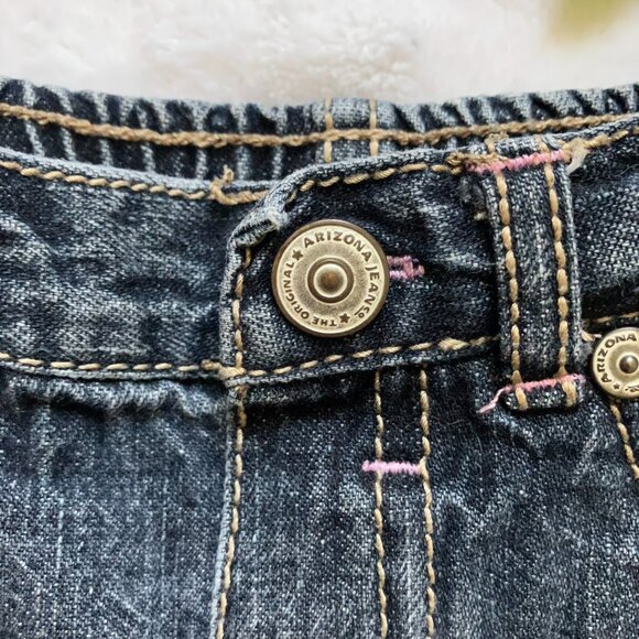 Arizona Toddler Jeans Blue Wash 18M | EUC Casual Denim Ruffle - Picture 2 of 16